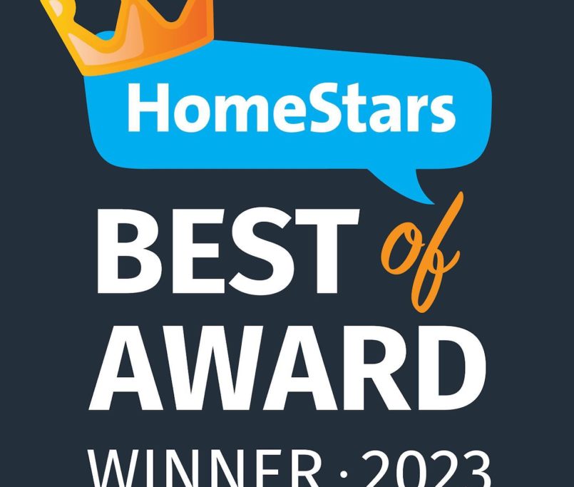 Homestars Best of Award for the 4th year in a row